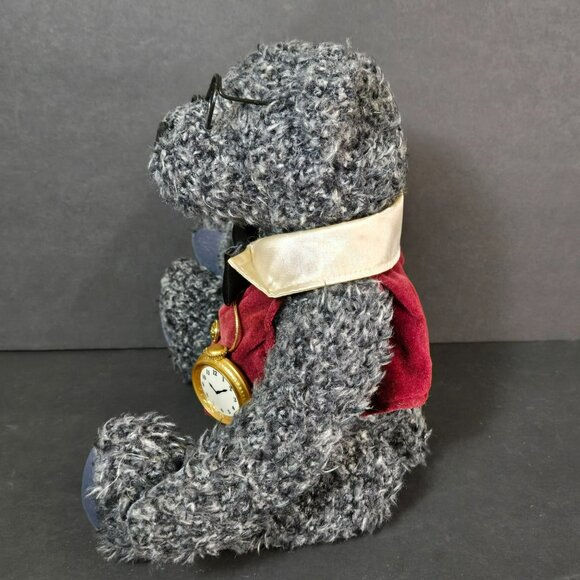 DanDee Smokey Scruffy Teddy Bear 10" Plush W/ Pocket Watch Vest Glasses Bowtie - Picture 6 of 12